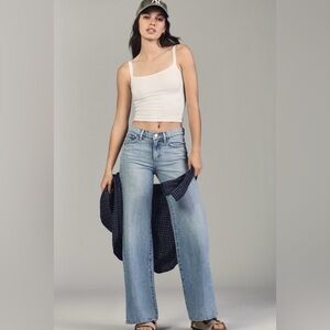 Joe’s Jeans Lou Lou Low-Rise Wide-Leg Jeans 31